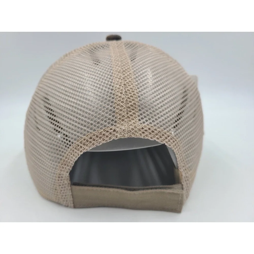Deer Week Camo‎ Mesh Trucker Adjustable Hat Cap Hunt Fish Men Women Brown Beige